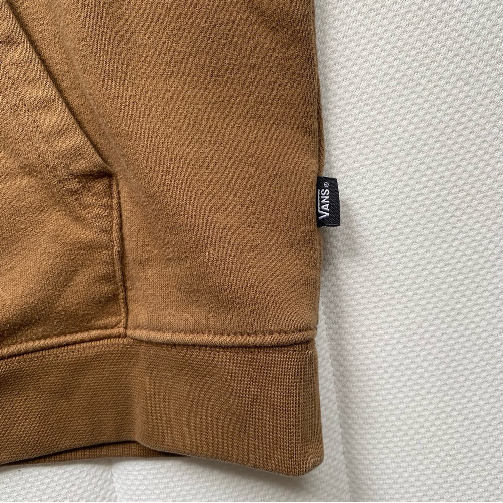 Vans Brown Pullover Hoodie with Retro Chest Logo - Picture 4 of 8